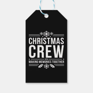 Christmas Crew Familientreffen Grafik Xmas Ferien Geschenkanhänger