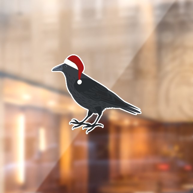 Christmas Crow Fensteraufkleber (Blatt 2)