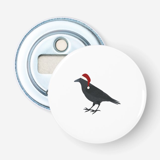 Christmas Crow Flaschenöffner (Vorderseite)