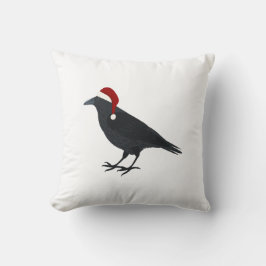 Christmas Crow Kissen