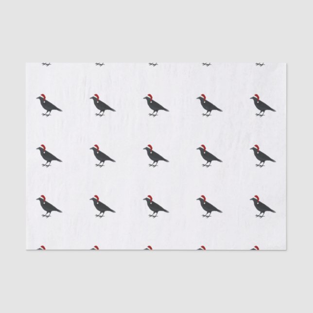 Christmas Crow Seidenpapier (Vorderseite)