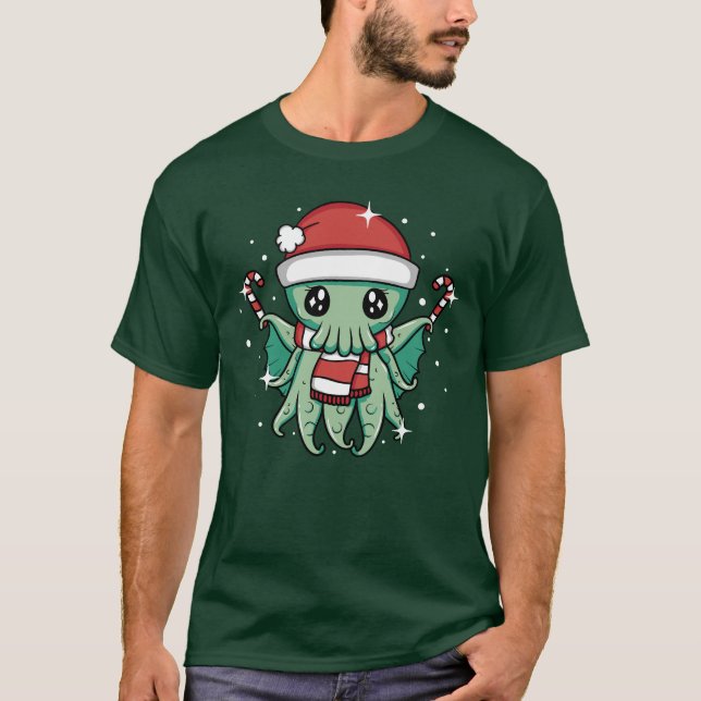 Christmas Cthulhu T-Shirt (Vorderseite)