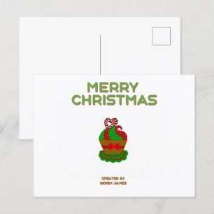 Christmas Cupcake Postkarte