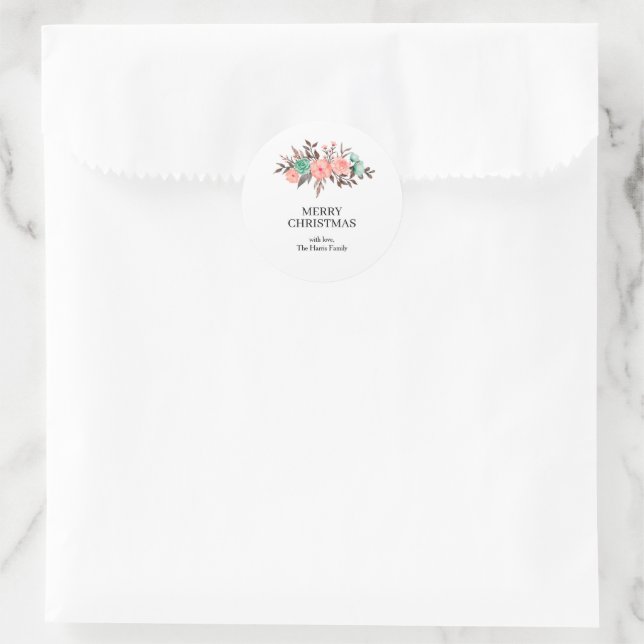 Christmas Custom Text Stickers Roll (Tasche)