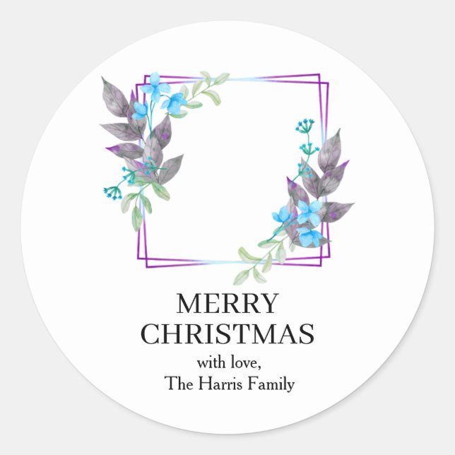 Christmas Custom Text Stickers Roll (Vorderseite)