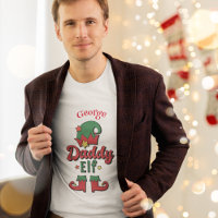 Christmas Daddy Elf customisé t-shirt homme
