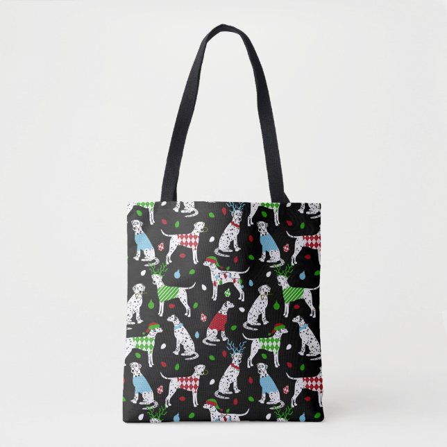Christmas Dalmatian Tasche (Vorderseite)