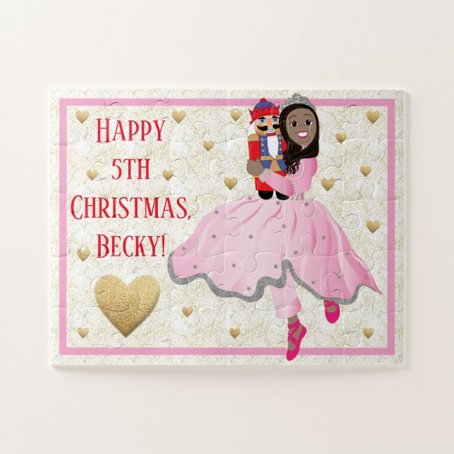 Christmas Dark Haired Ballerina Clara (Horizontal)