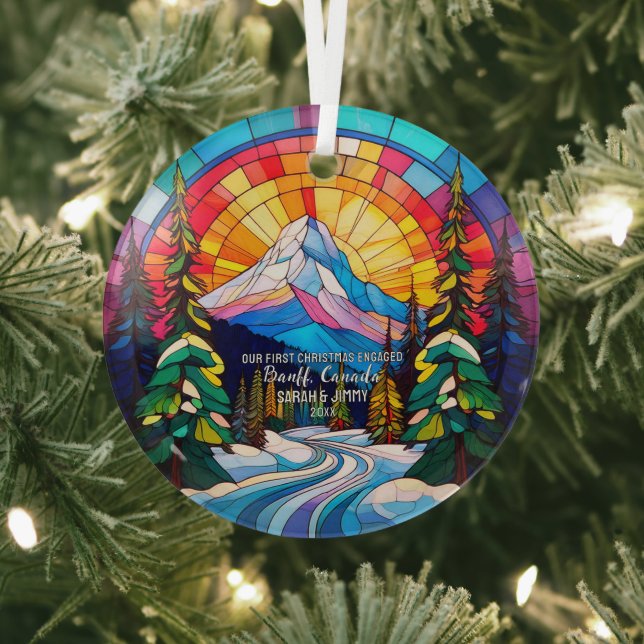 Christmas Deco Banff Nationalpark Kanada Verlobt Ornament Aus Glas (InSitu)