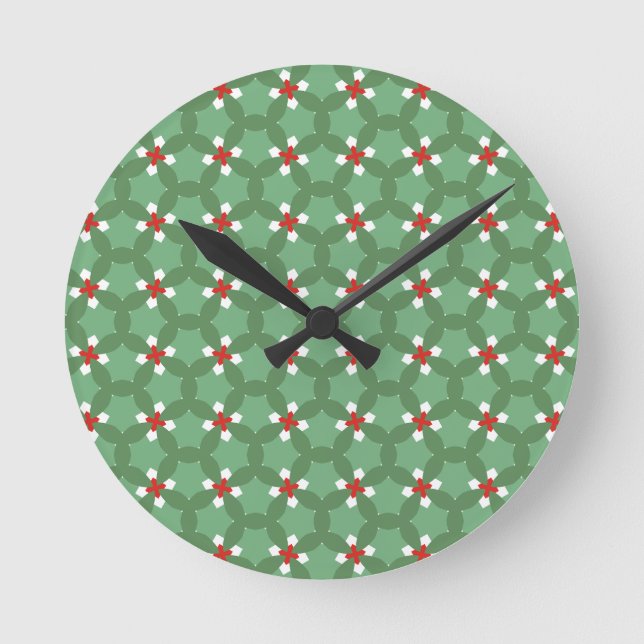 Christmas decor pillow runde wanduhr (Vorderseite)