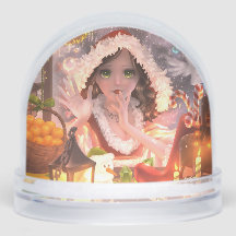 Christmas Decor Snow Globe with Magic Girl