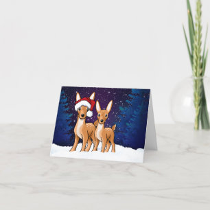 Christmas Deer KiniArt Feiertagskarte