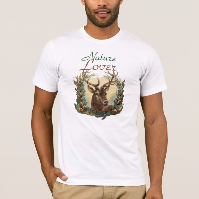 CHRISTMAS DEIN, PINE CONE CROWN NATURLOVER T-Shirt (Vorderseite)