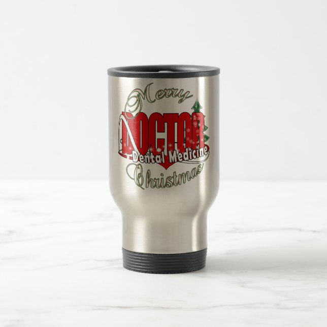 CHRISTMAS Dental Medicine DENTIST Reisebecher (Mittel)