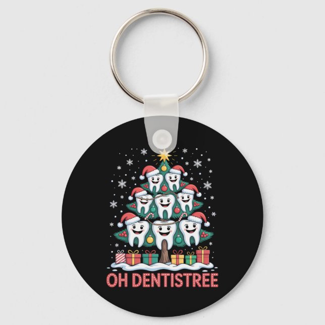 Christmas Dental Squad Oh Dentistree  Schlüsselanhänger (Vorderseite)