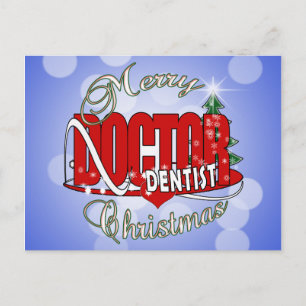 CHRISTMAS DENTIST FEIERTAGSPOSTKARTE