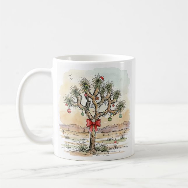 Christmas Desert Mug — Joshua Tree Coffee Cup Kaffeetasse (Links)