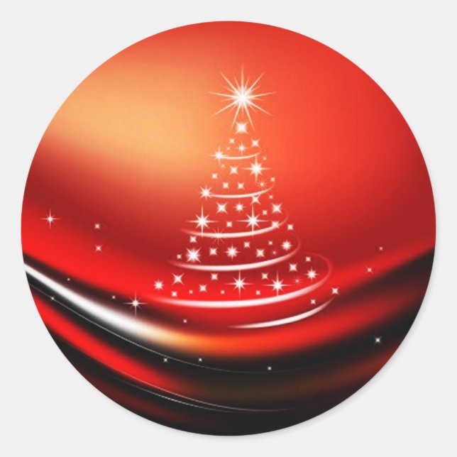 CHRISTMAS DESIGNS RUNDER AUFKLEBER (Vorderseite)