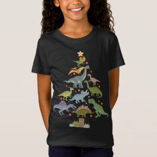 Christmas Dinosaur Tree Family Saurus Xmas T-Shirt