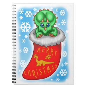 Christmas Dinosaurier Notizblock