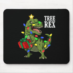 Christmas Dinosaurier Tree Rex Boys Girls Kids Xma Mousepad