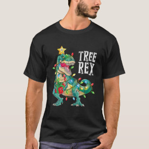 Christmas Dinosaurier Tree Rex Pajamas Men Boys Xm T-Shirt