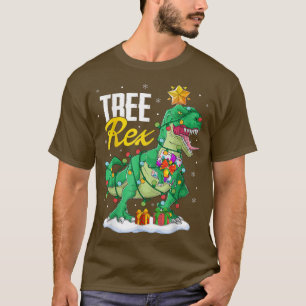 Christmas Dinosaurier Tree Rex Pajamas Men Boys Xm T-Shirt