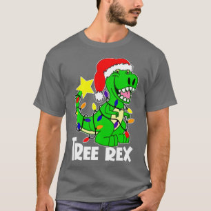 Christmas Dinosaurier Tree Rex Pajamas Men Boys Xm T-Shirt