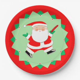 Christmas Disc Golf Party Pappteller