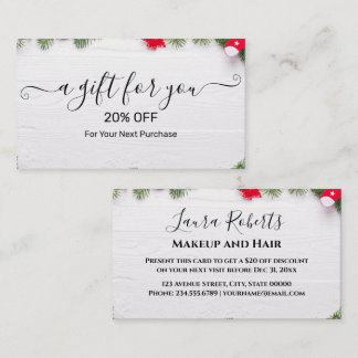 Christmas Discount Card – Festive Holiday Savings Rabattkarte