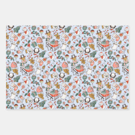 Christmas Ditsy Doodles Geschenkpapier Set