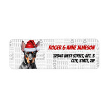 Christmas Doberman Pinscher Dog Lover Adresse