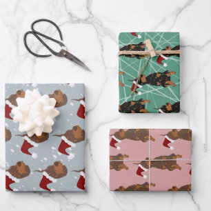 Christmas Doberman Pinscher Geschenkpapier Set