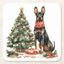 Christmas Dobermann Hunde