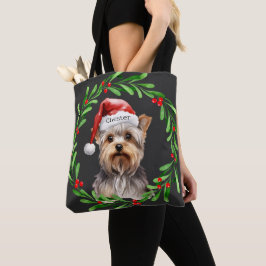 Christmas Dog Yorkie Yorkshire Terrier Holidays Tasche
