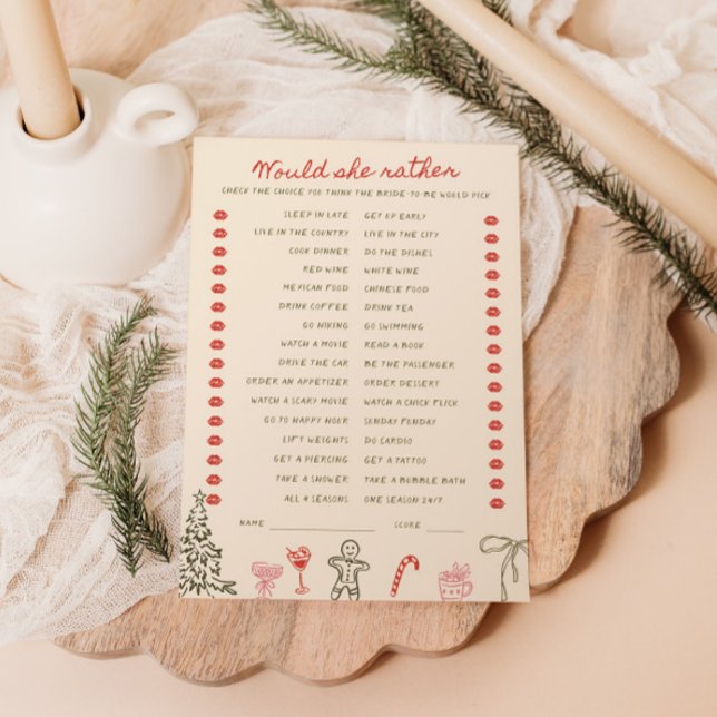 Christmas Doodle He said She said Card Einladung (Von Creator hochgeladen)