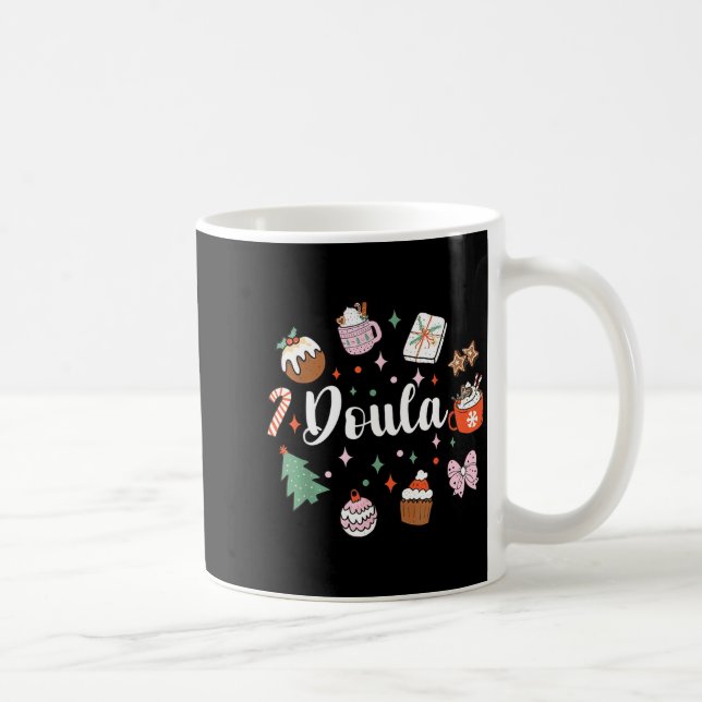 Christmas Doula Midwife Birth Worker Stpartum Xmas Kaffeetasse (Rechts)
