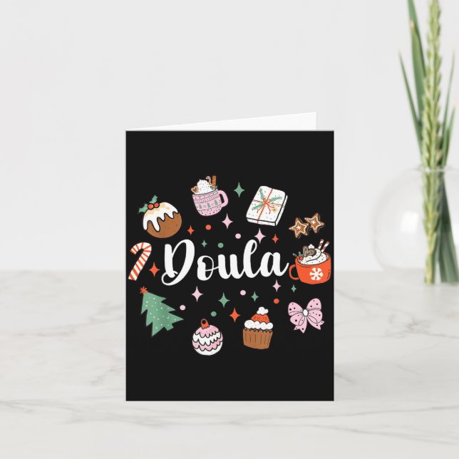 Christmas Doula Midwife Birth Worker Stpartum Xmas Karte (Vorderseite)