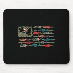Christmas Duck Call Flag Weihnachten Mallard Duck Mousepad