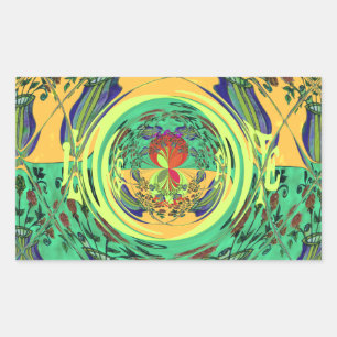 Christmas Eat Love Play Hakuna Matata Color.png Rechteckiger Aufkleber