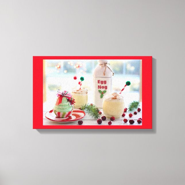 CHRISTMAS EGGNOG LEINWANDDRUCK (Vorderseite)