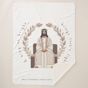 Christmas Ein König, so hell Jesus Neutrale Sherpadecke
