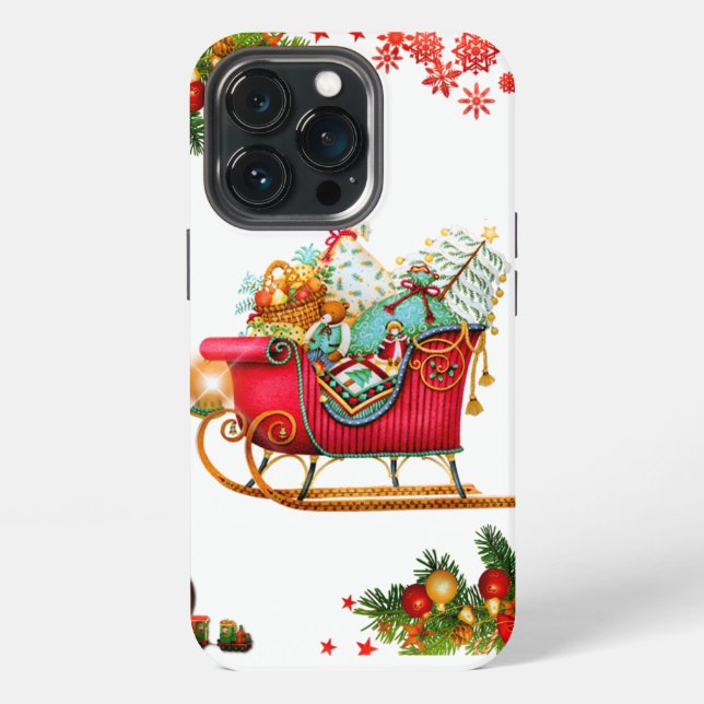 Christmas Elemente iPhone 13 Pro Hülle (Hinten)