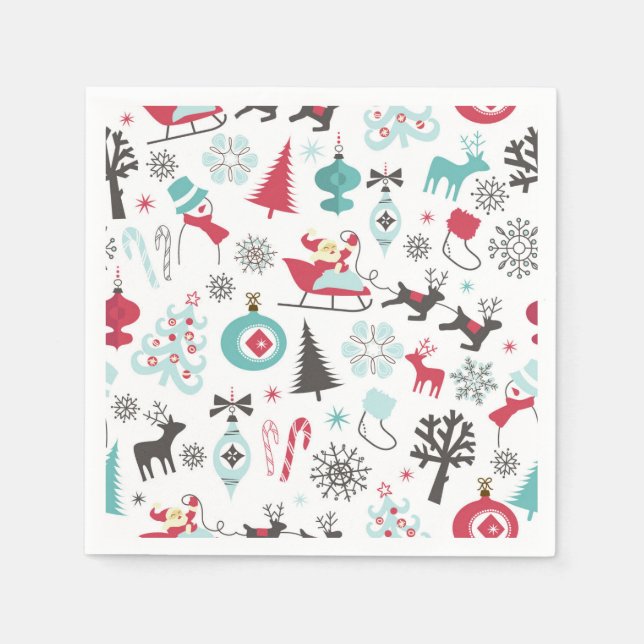Christmas Elemente Serviette (Vorderseite)