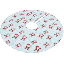 Christmas Elements Santa Claus  Polyester Weihnachtsbaumdecke