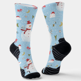 Christmas Elements Snowman Socken