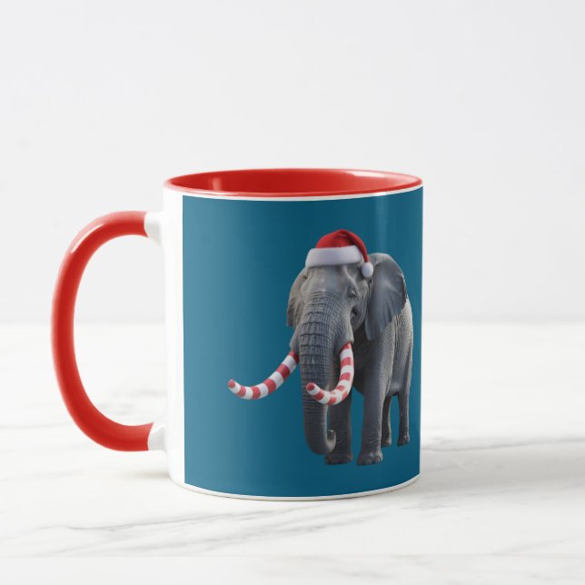 Christmas Elephant Mug (Gauche)