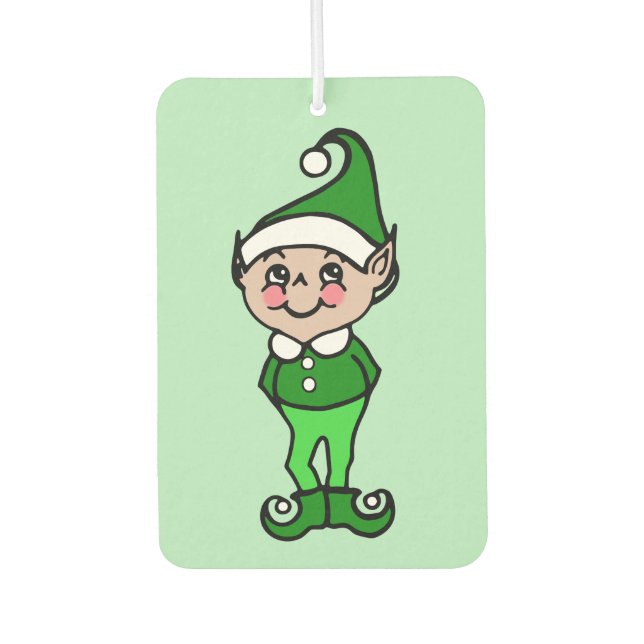 Christmas Elf Air Freshener Autolufterfrischer (Vorderseite)