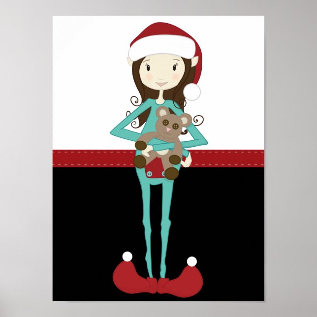 Christmas Elf Girl Poster (Vorne)