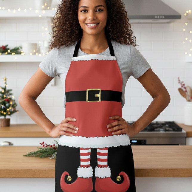 Christmas Elf Holiday Red Schürze (Von Creator hochgeladen)